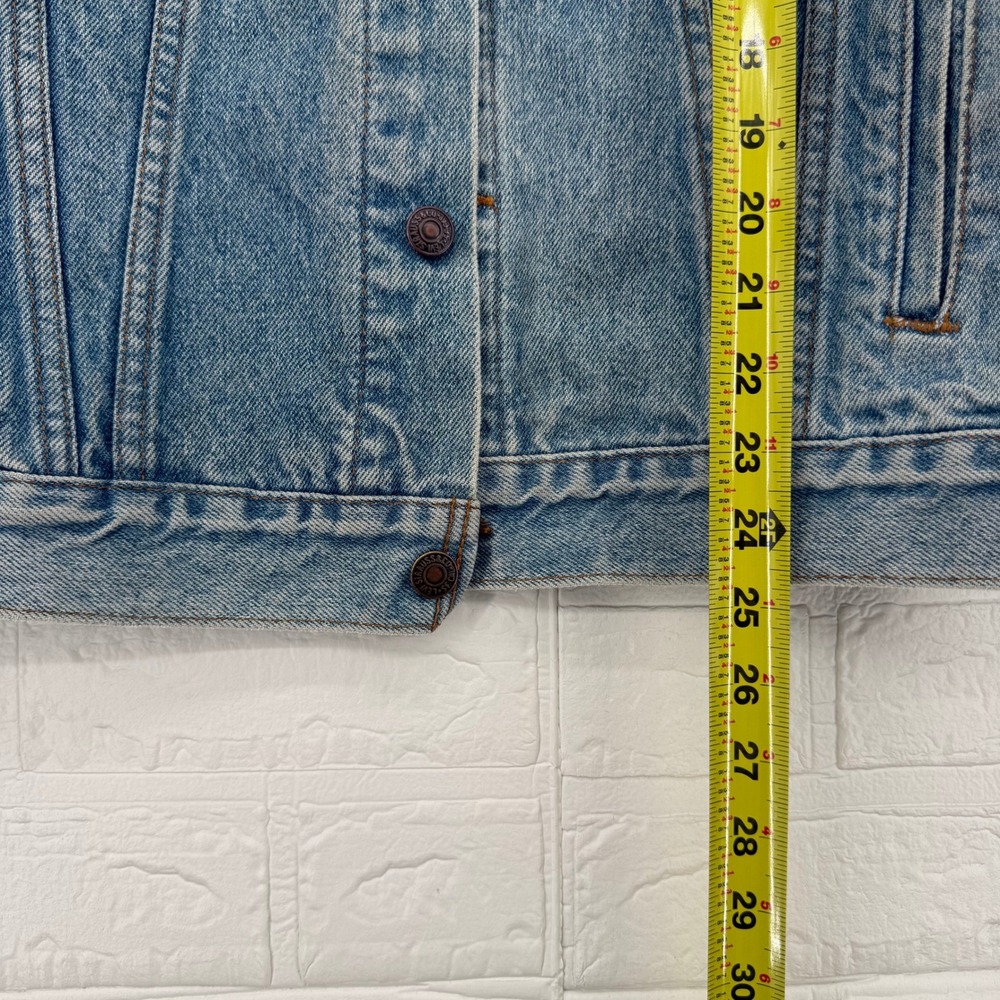 VTG 80s 90s Levis USA Light Wash Denim Trucker Jacket Oversized XL Streetwear - Picture 4 of 6